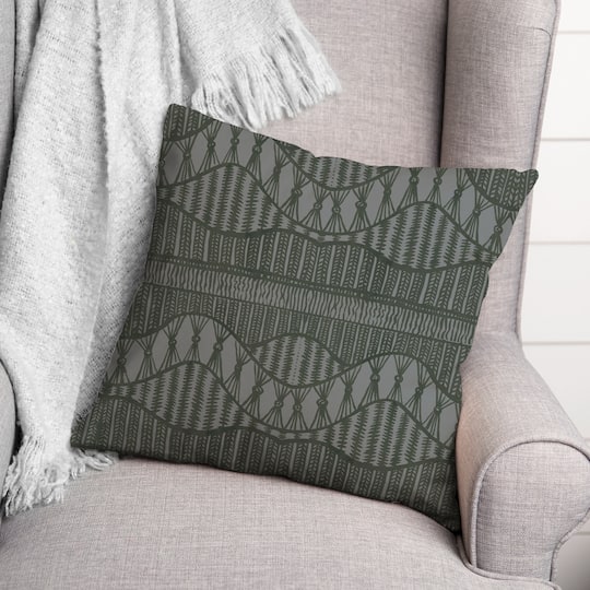 Lace Pattern Throw Pillow